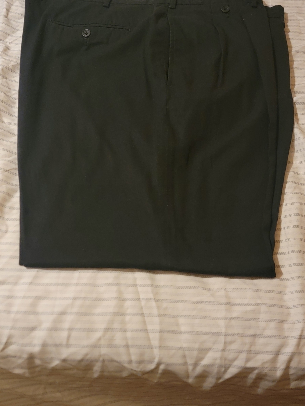 Faconnable Men's Black Dress Trousers